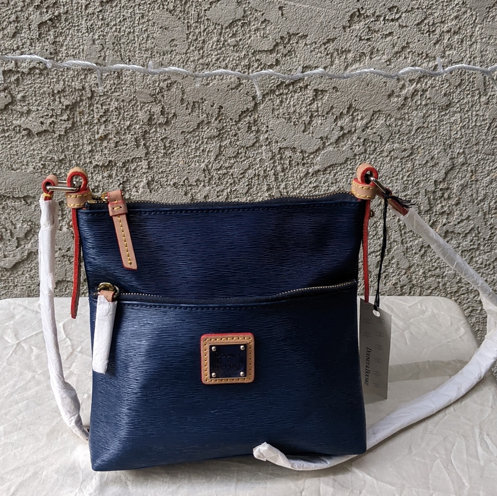 Dooney & Bourke Blue leather Crossbody
